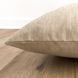 Basketweave Flax Floor Pillow Cover