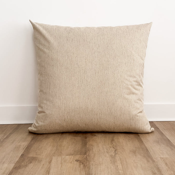 Basketweave Flax Floor Pillow Cover
