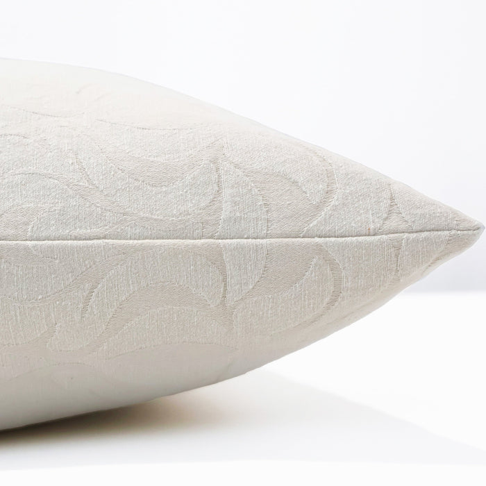 White Vintage Damask Pillow Cover