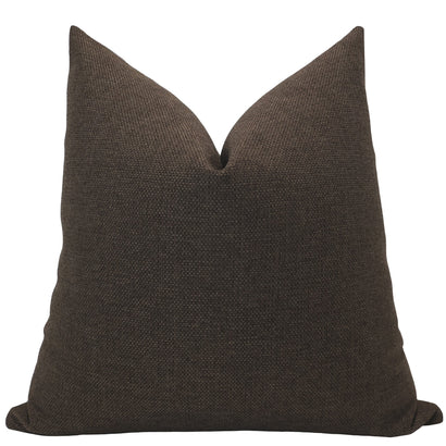 Dark Brown Outdoor Pillow Cover