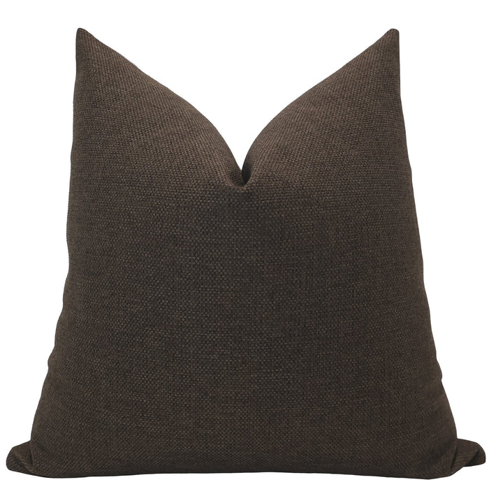 Dark Brown Outdoor Pillow Cover