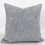 Textured Blue Woven Pillow Cover