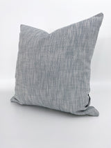 Textured Blue Woven Pillow Cover