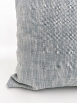 Textured Blue Woven Pillow Cover