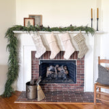 Damask Neutral Holiday Stocking NLS.XX111