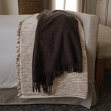 Loomed Weighted  Blanket | Sepia & Cream