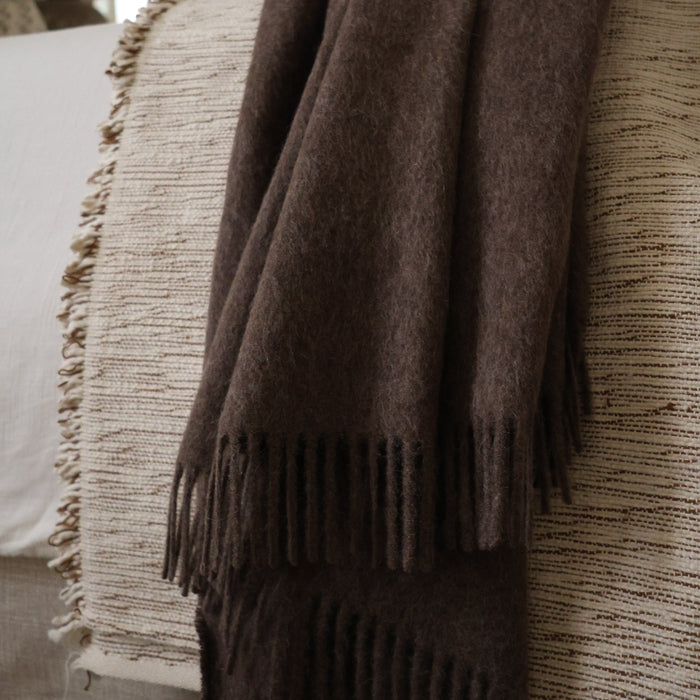Alpaca Throw | Brown