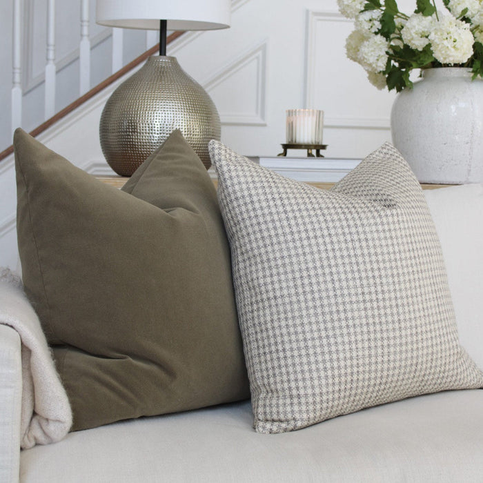 Gentleman's Checkered Plaid Pillow Cover