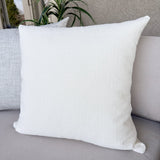White Boucle Indoor/Outdoor Pillow Cover