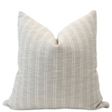 Textured Stripe | Gray Pillow Cover