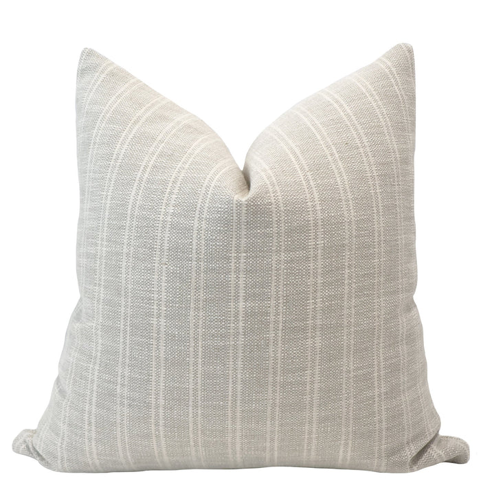 Textured Stripe | Gray Pillow Cover