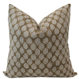 Spanish Chocolate Block Print Pillow Cover