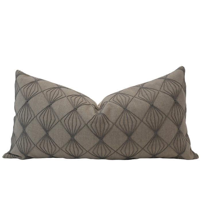 Noir Trellis Pillow Cover
