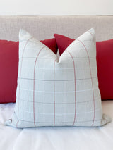 Blue & Red Plaid Pillow Cover