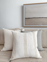 Reflection Stripe | White Pillow Cover