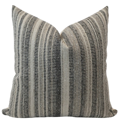 Ashcroft Wool Stripe Pillow Cover