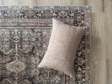 Precious Pink Floral Block Print Pillow Cover 20x20