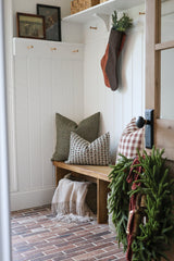 Holly Floral Block Print Pillow Cover