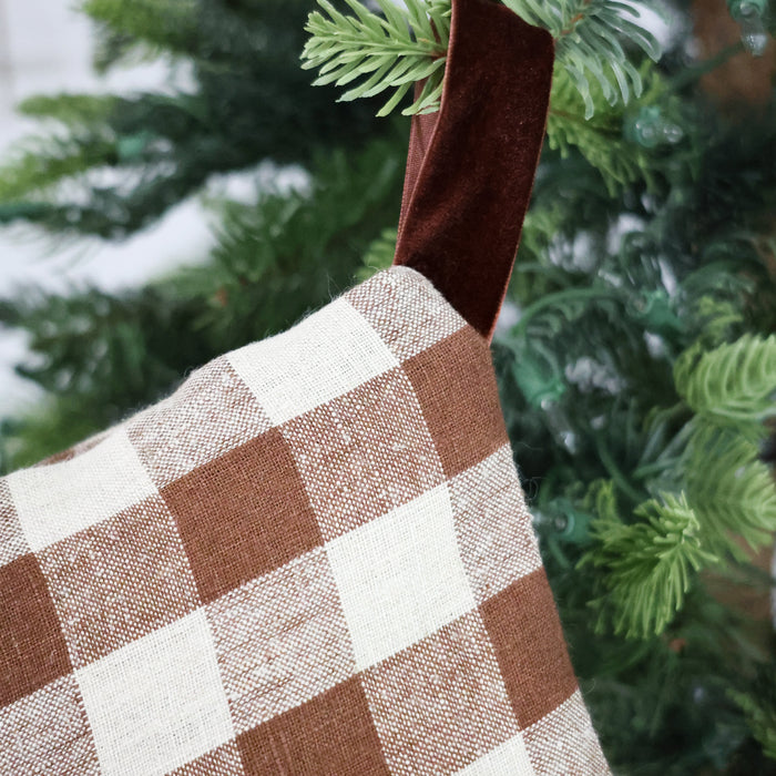 Warm Check Stocking | Heritage Design