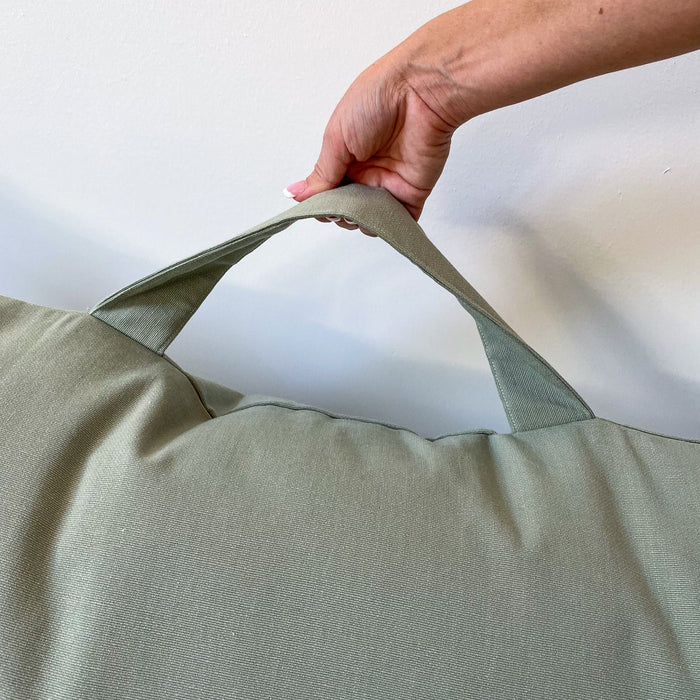 Mint Green Floor Pillow Cover