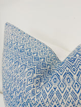 West Beach | Blue Pillow Cover