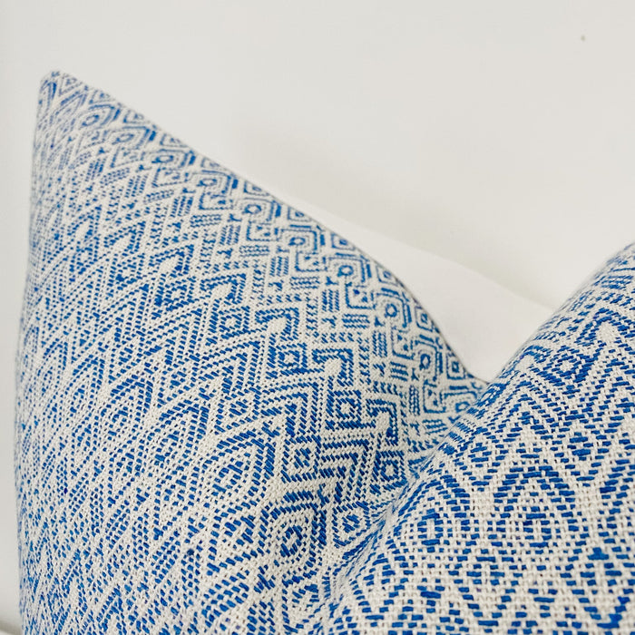 West Beach | Blue Pillow Cover