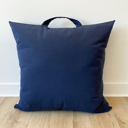 Dark Blue Floor Pillow Cover