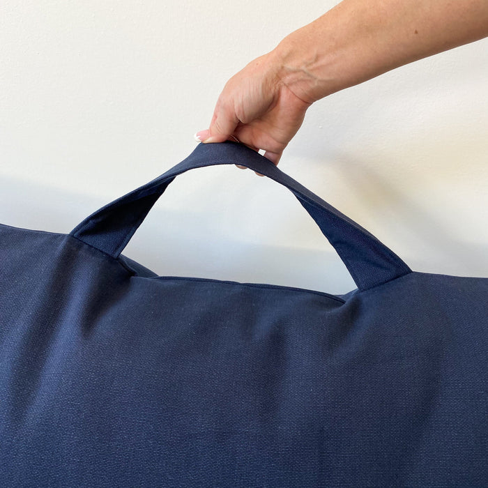 Dark Blue Floor Pillow Cover