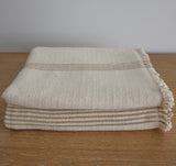 Loomed Weighted  Blanket | Rust & Cream
