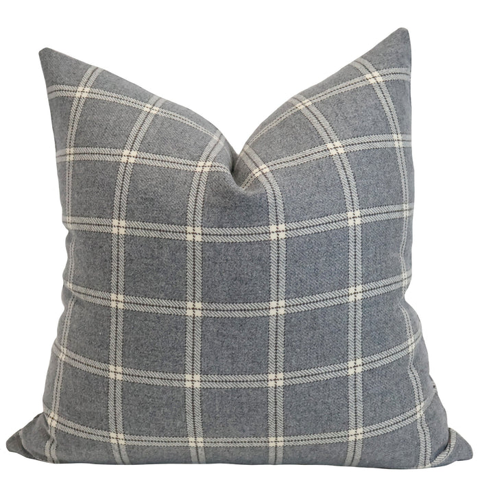 Fog Stone Check Pillow Cover size 18"x18"