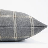 Fog Stone Check Pillow Cover size 18"x18"