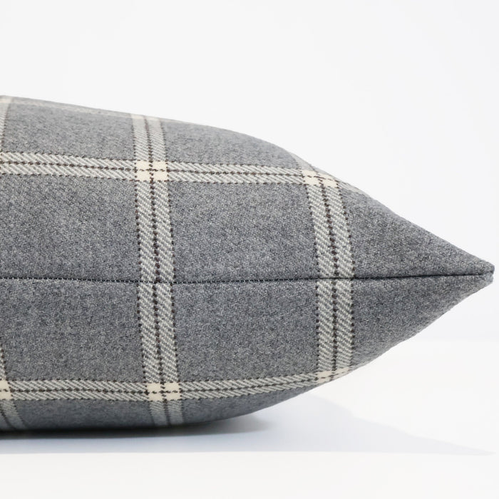 Fog Stone Check Pillow Cover size 18"x18"