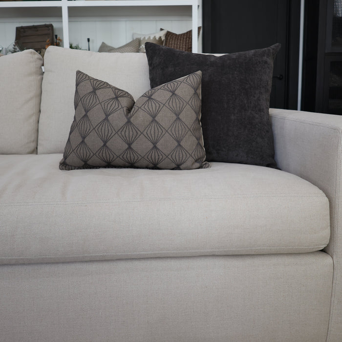 Noir Trellis Pillow Cover