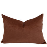 Autumn Red Velveteen Pillow Cover