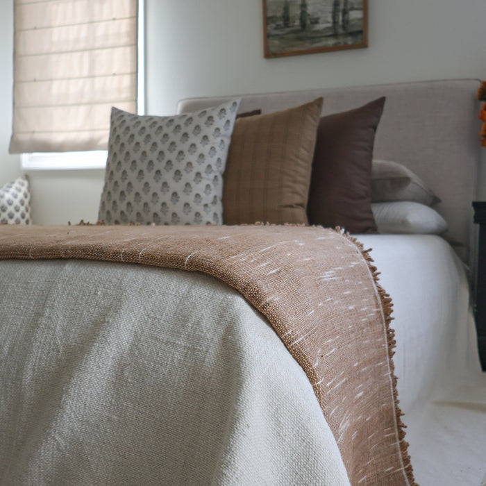 Loomed Weighted Blanket | Ecru