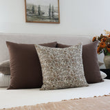Fall Bloom | Sage Block Print Pillow Cover