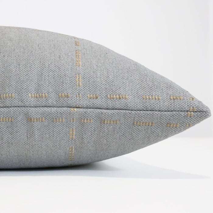 Pick Stitch | Light Blue Pillow Cover