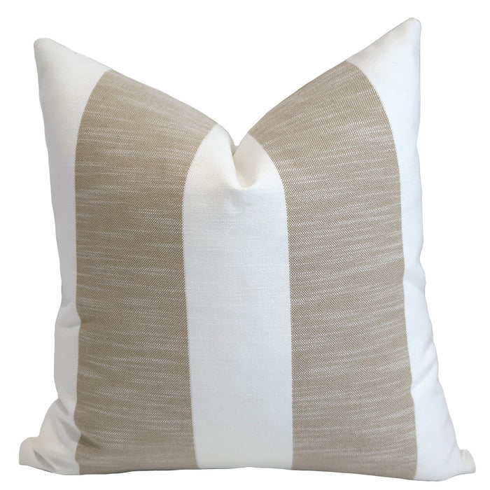 Cabana Light Tan Outdoor Pillow Cover 20"x20"