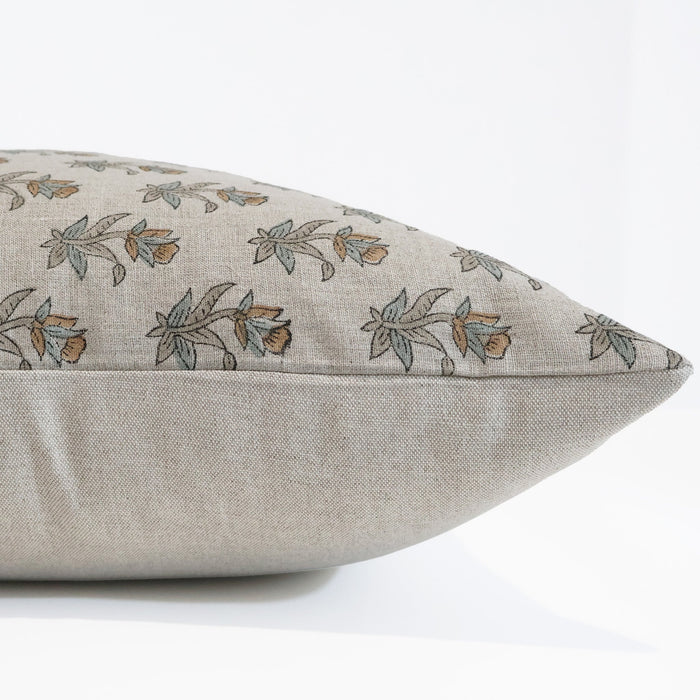 Tulip Block Print Pillow Cover