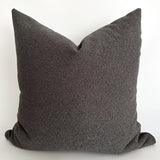 Graphite Gray Textured Pillow Cover