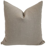 Washed Cotton Taupe Pillow Cover