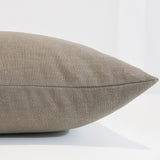 Washed Cotton Taupe Pillow Cover