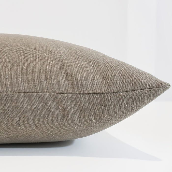 Washed Cotton Taupe Pillow Cover