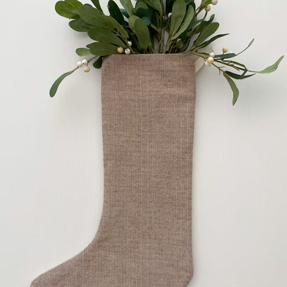 Canyon Red | Small Minimal Christmas Stocking
