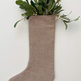 Canyon Red | Small Minimal Christmas Stocking