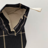 Black Plaid | Boho Christmas Stocking