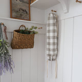 Cloth Grocery Bag Holder 'Heirloom Check'