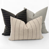 Jute Stripe Pillow Cover