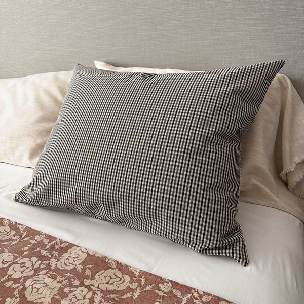Mini Check | Black & White Pillow Sham