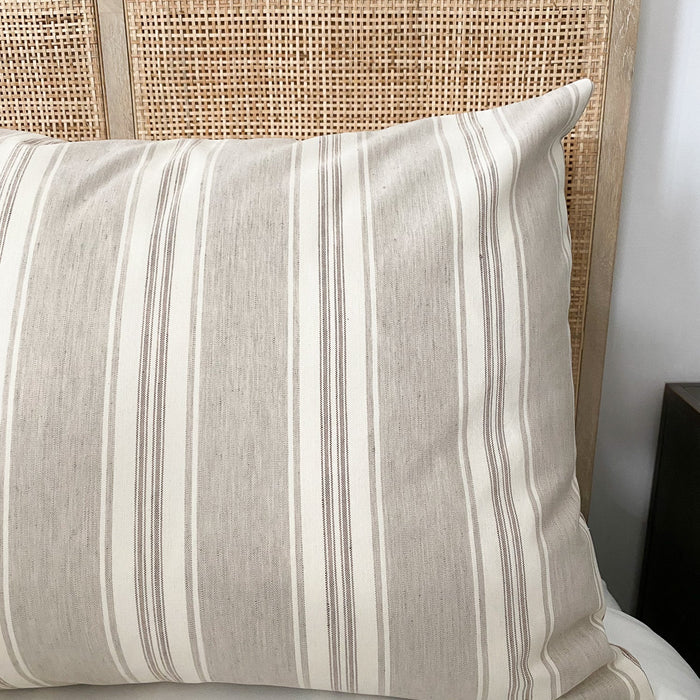 Vanilla Latte Stripes Pillow Sham